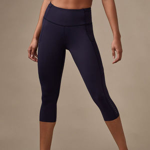 Lululemon Fast & Free Crop(19") Midnight Navy EUC